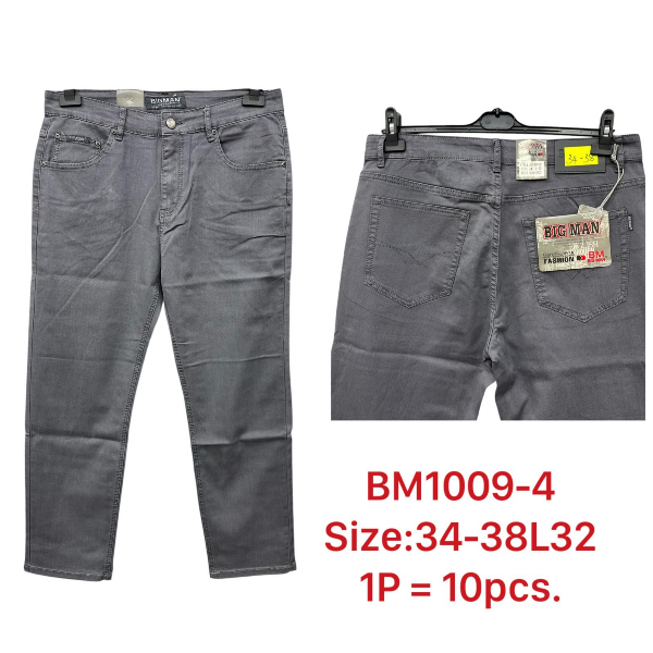 Spodnie męskie jeans Roz 34-38, 1 Kolor .Paczka 10 szt